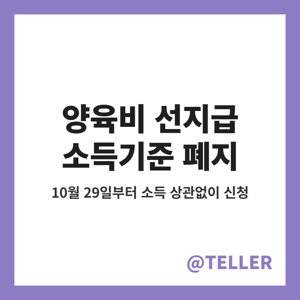 양육비 선지급 소득기준 폐지