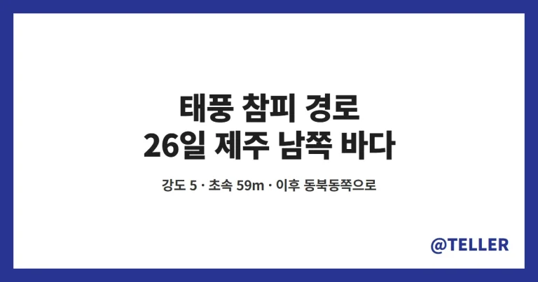 태풍 참피 경로 – 대만 앞바다서 북동쪽 전향, 26일 제주 남쪽 지나 규슈 쪽으로…주말 제주·남부 비 대비 정리